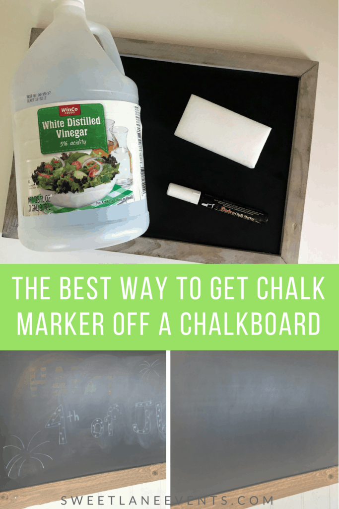 How to Clean Chalk Marker off a Chalkboard 